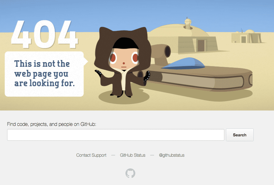 Exemple de page 404